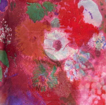 silk pink floral