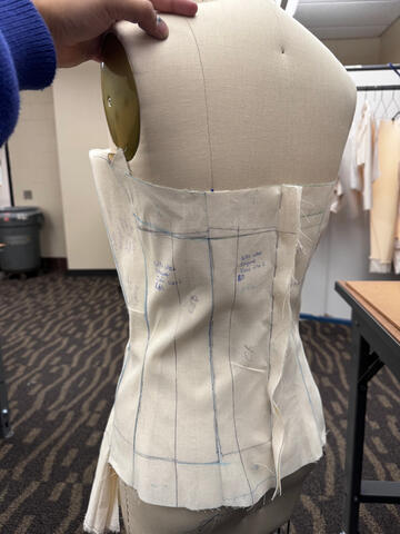 draped bodice